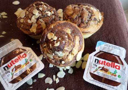 Muffins noisettes-nutella